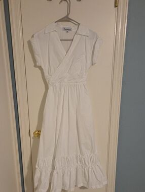 White Wrap Maxi Dress